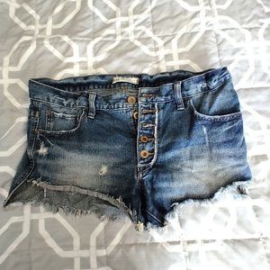 Free People Distressed Cut Offs